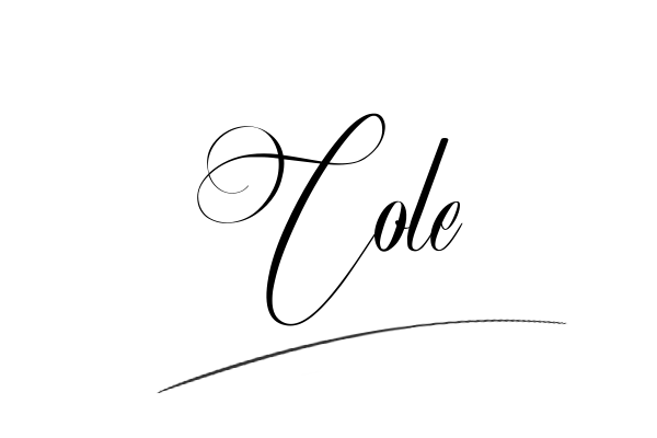 The best stylish Cole name signature simple easy in English