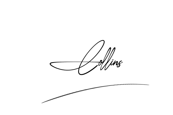 The best stylish Collins name signature simple easy in English