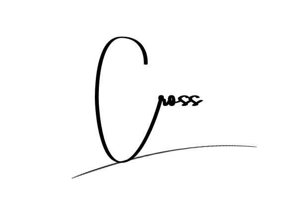 The best stylish Cross name signature simple easy in English