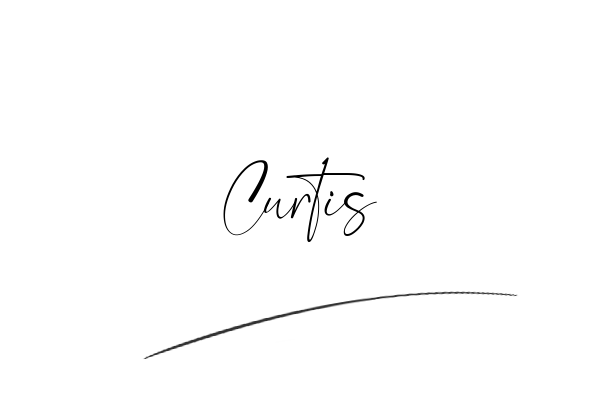 The best stylish Curtis name signature simple easy in English