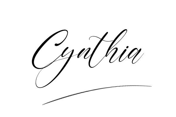 The best stylish Cynthia name signature simple easy in English