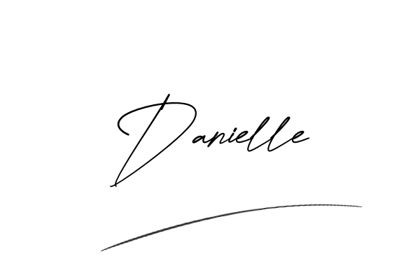 The best stylish Danielle name signature simple easy in English