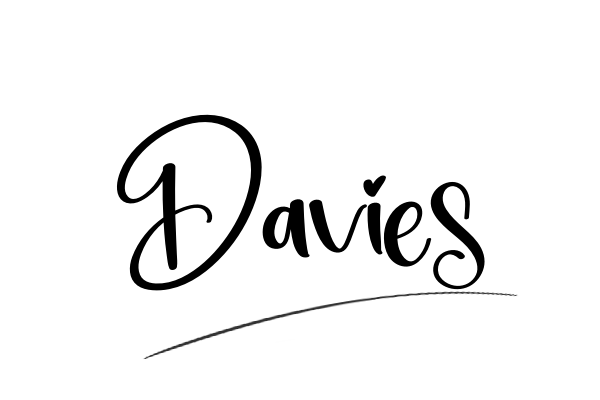 The best stylish Davies name signature simple easy in English