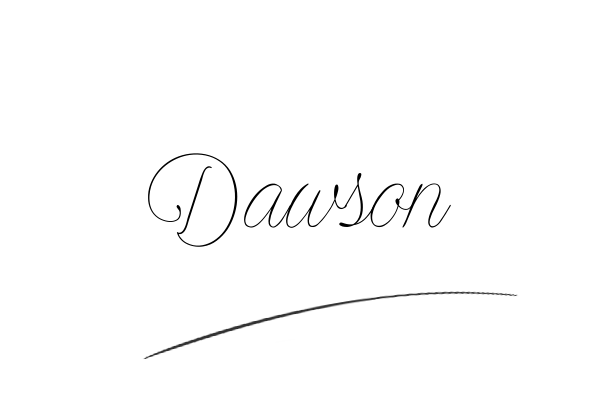 The best stylish Dawson name signature simple easy in English