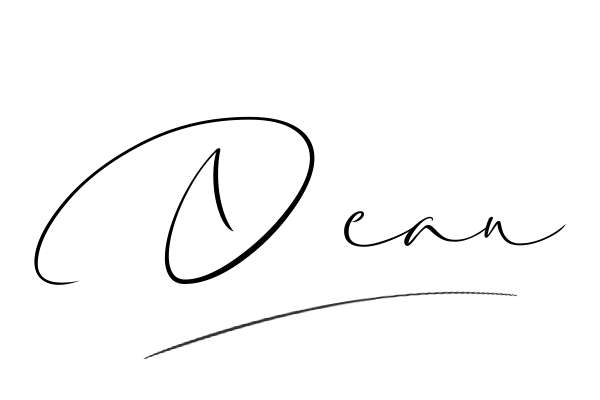The best stylish Dean name signature simple easy in English