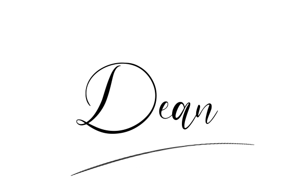 The best stylish Dean name signature simple easy in English