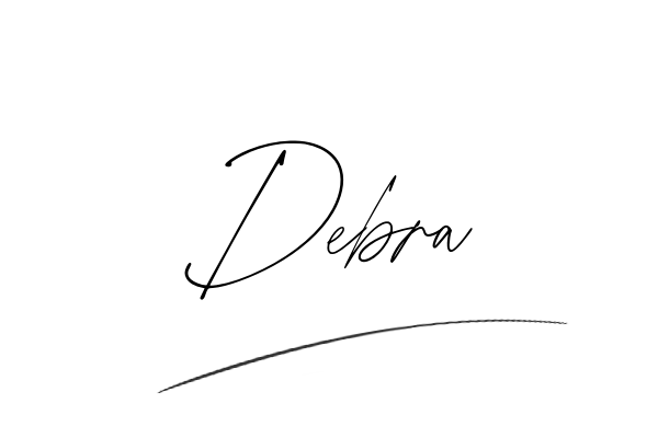 The best stylish Debra name signature simple easy in English