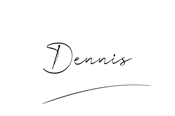 The best stylish Dennis name signature simple easy in English