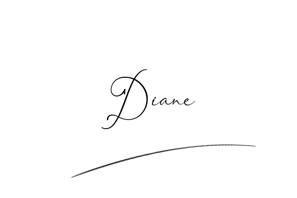 The best stylish Diane name signature simple easy in English