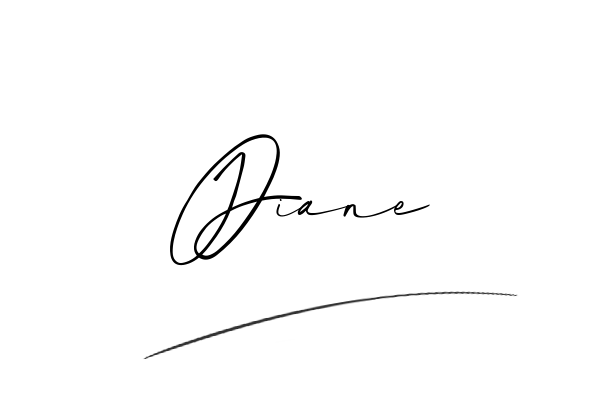 The best stylish Diane name signature simple easy in English
