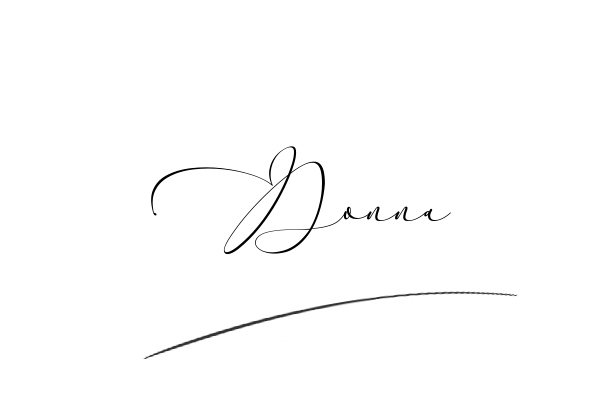 The best stylish Donna name signature simple easy in English