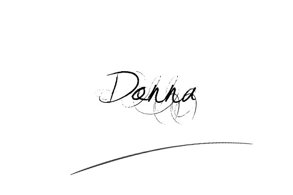The best stylish Donna name signature simple easy in English