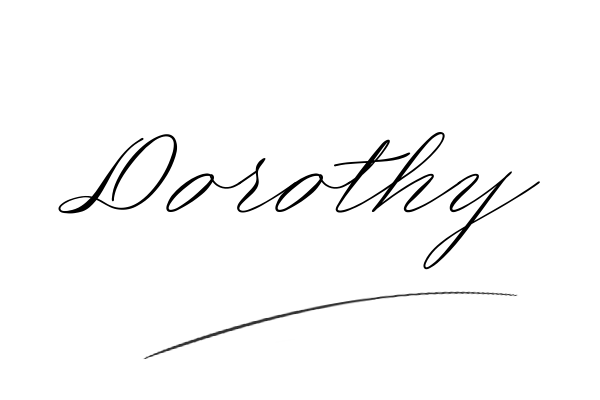 The best stylish Dorothy name signature simple easy in English