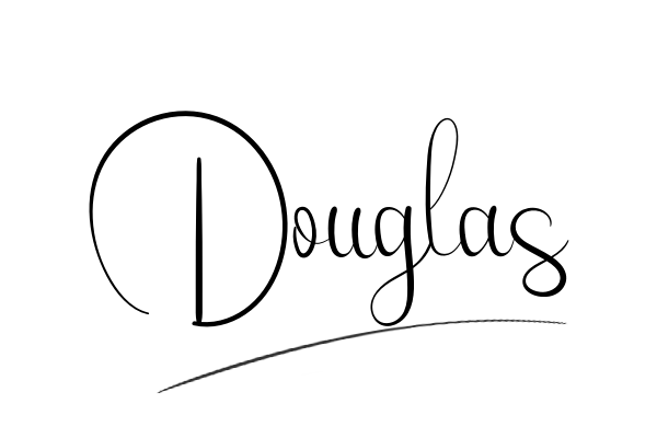 The best stylish Douglas name signature simple easy in English