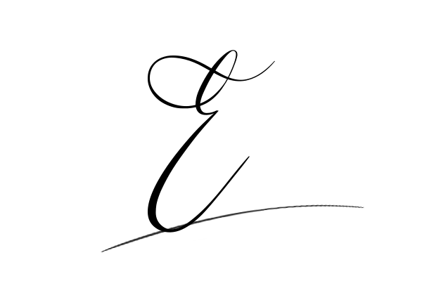 The best stylish E name signature simple easy in English