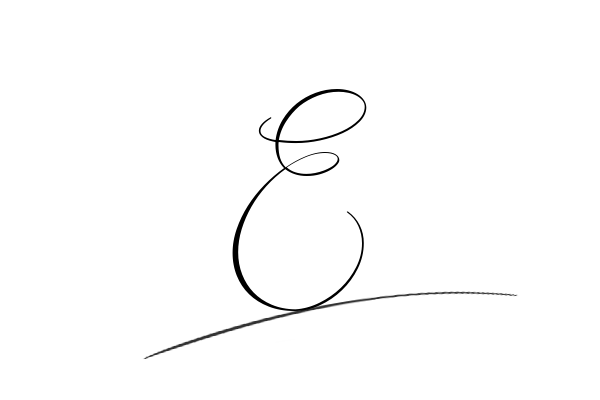 The best stylish E name signature simple easy in English