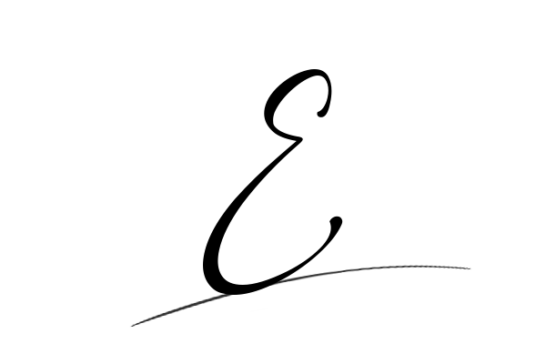 The best stylish E name signature simple easy in English