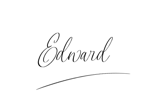 The best stylish Edward name signature simple easy in English