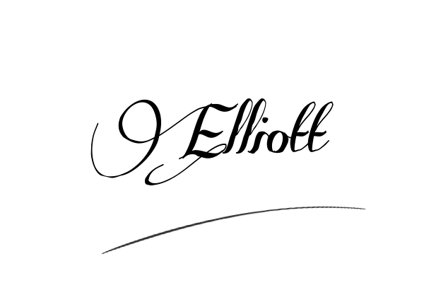 The best stylish Elliott name signature simple easy in English