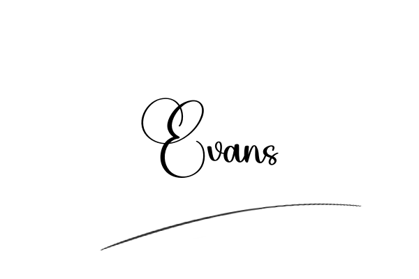 The best stylish Evans name signature simple easy in English