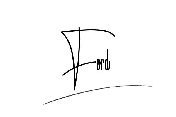 The best stylish Ford name signature simple easy in English