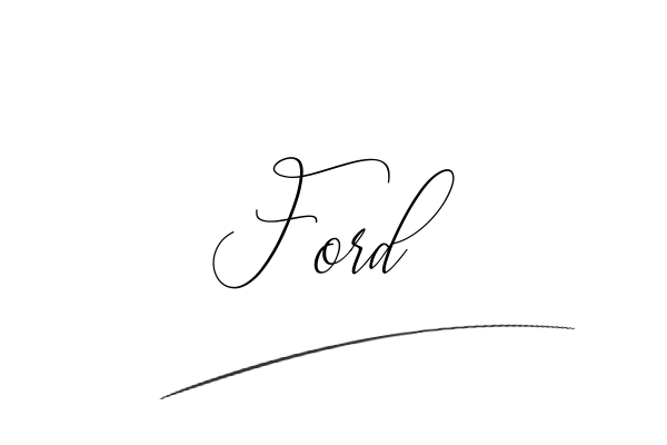 The best stylish Ford name signature simple easy in English