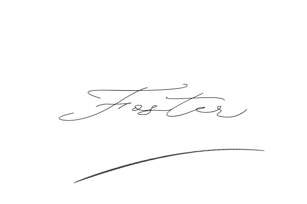 The best stylish Foster name signature simple easy in English