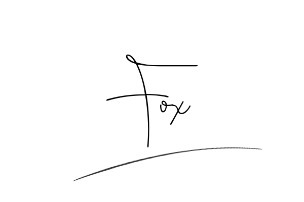 The best stylish Fox name signature simple easy in English
