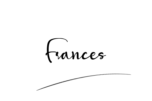 The best stylish Frances name signature simple easy in English