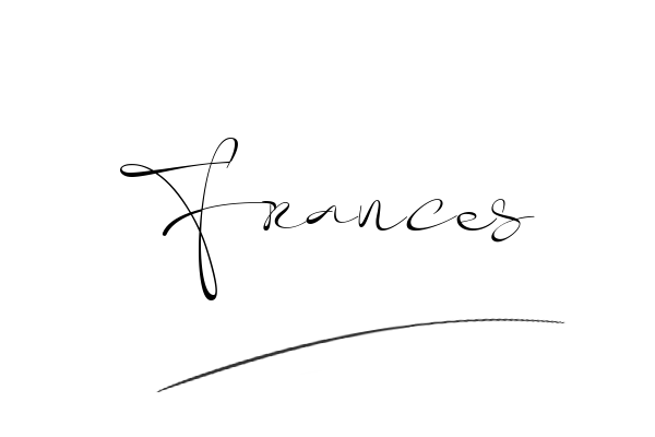 The best stylish Frances name signature simple easy in English