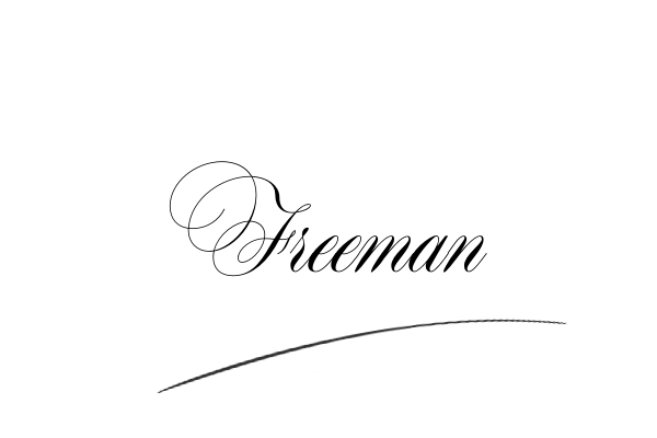 The best stylish Freeman name signature simple easy in English