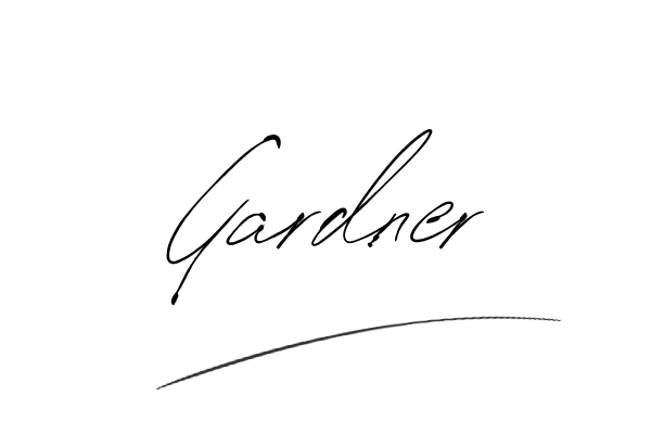 The best stylish Gardner name signature simple easy in English