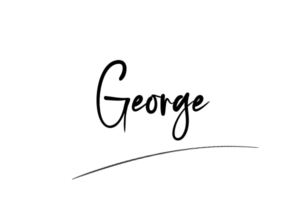 The best stylish George name signature simple easy in English