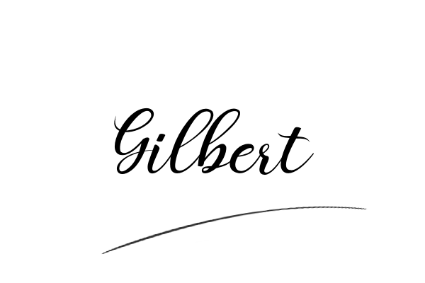 The best stylish Gilbert name signature simple easy in English