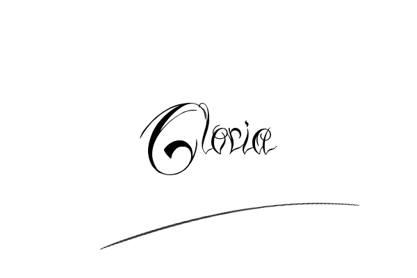 The best stylish Gloria name signature simple easy in English