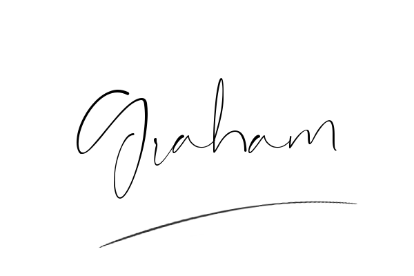 The best stylish Graham name signature simple easy in English