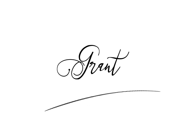 The best stylish Grant name signature simple easy in English