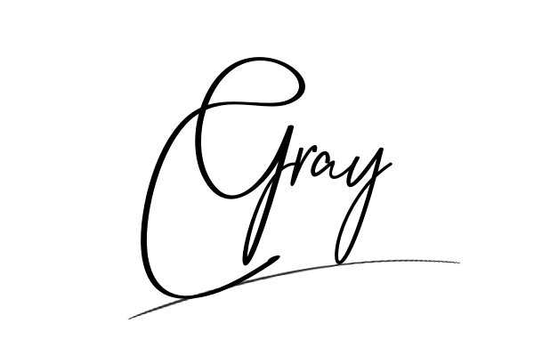 The best stylish Gray name signature simple easy in English