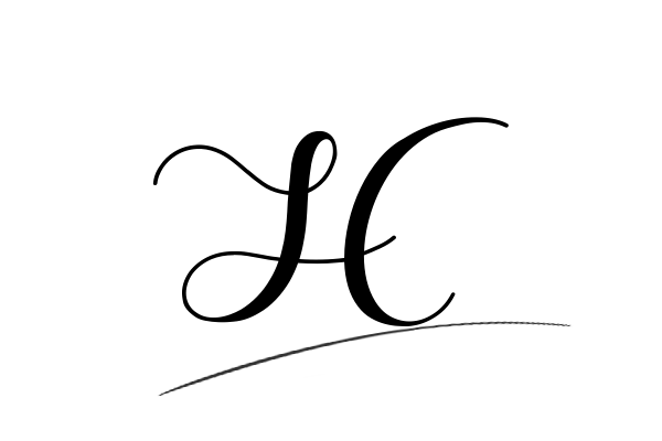 The best stylish H name signature simple easy in English