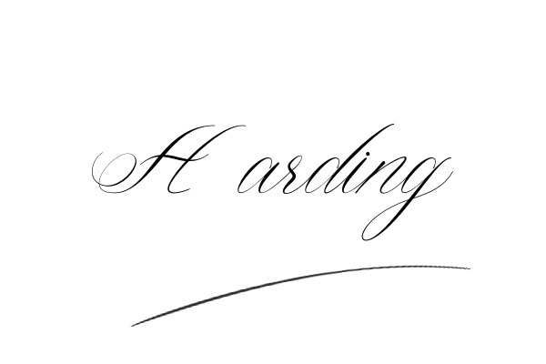 The best stylish Harding name signature simple easy in English