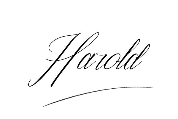 The best stylish Harold name signature simple easy in English