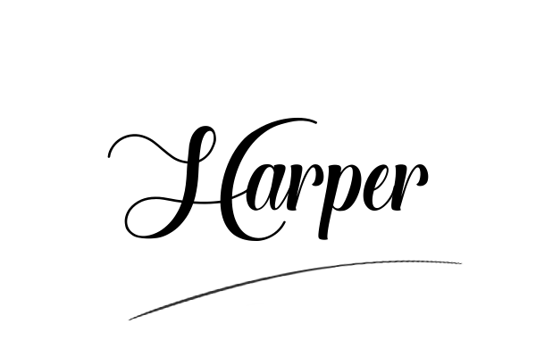 The best stylish Harper name signature simple easy in English