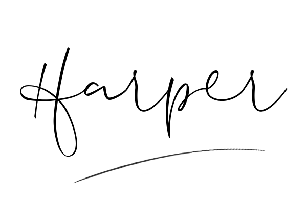The best stylish Harper name signature simple easy in English