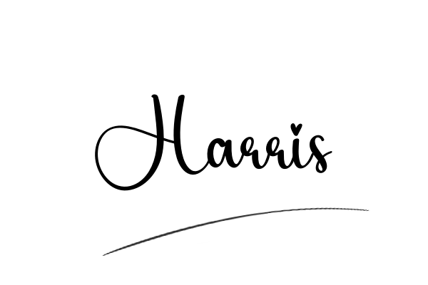 The best stylish Harris name signature simple easy in English