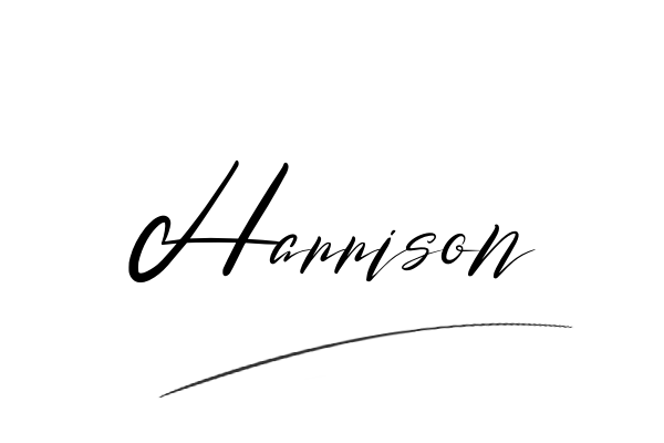 The best stylish Harrison name signature simple easy in English