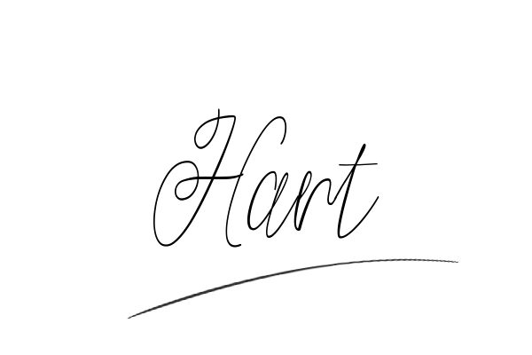 The best stylish Hart name signature simple easy in English