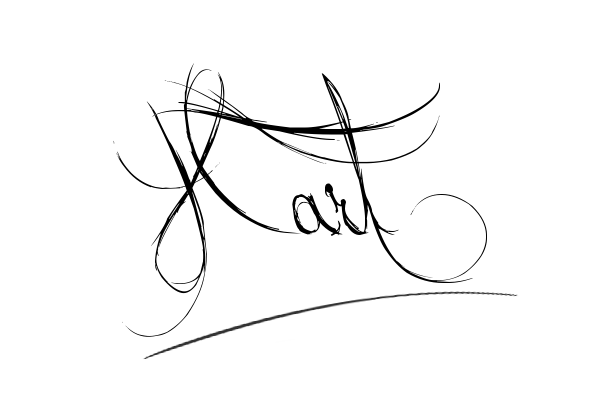 The best stylish Hart name signature simple easy in English