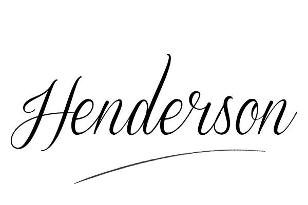 The best stylish Henderson name signature simple easy in English