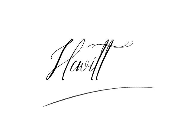 The best stylish Hewitt name signature simple easy in English