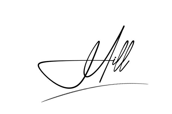 The best stylish Hill name signature simple easy in English